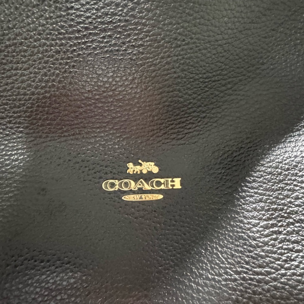 Coach Black Pebbled Leather Handbag